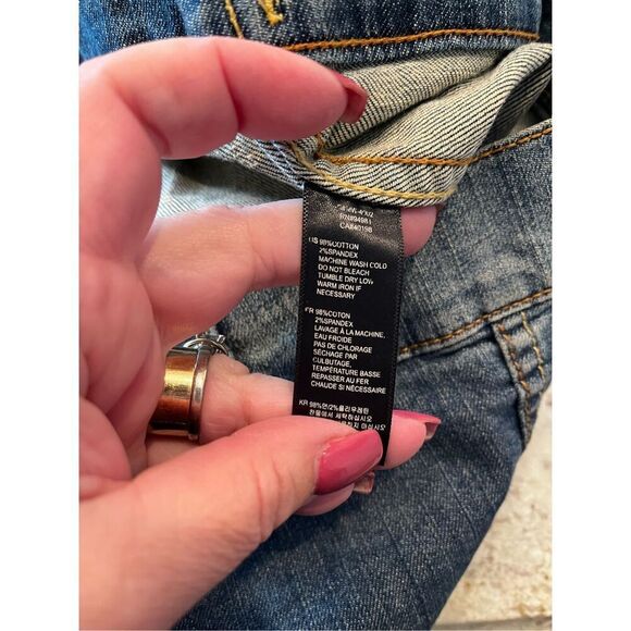 2.1 Denim Repair Shop Garage Patch Denim Jacket sz M EUC - Picture 8 of 8